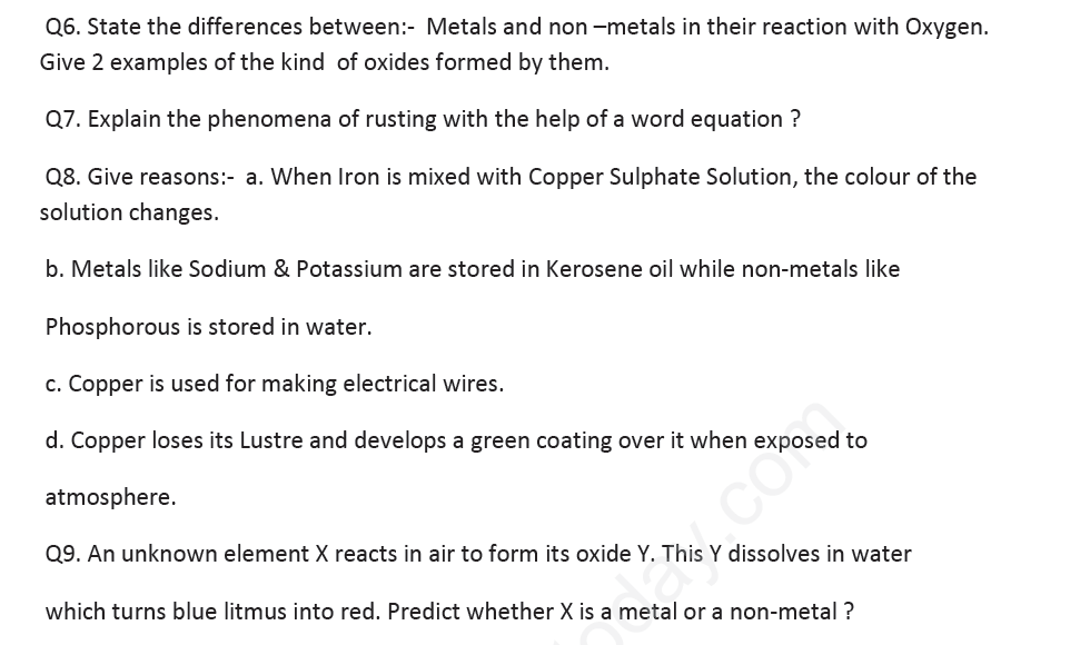 CBSE Class 8 Science - Materials Metals And Non-Metals (3)