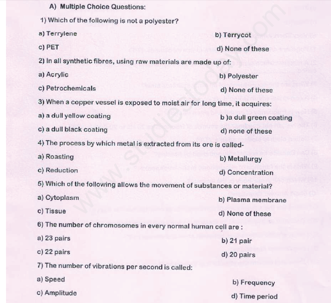 CBSE Class 8 Science - Revision (4)