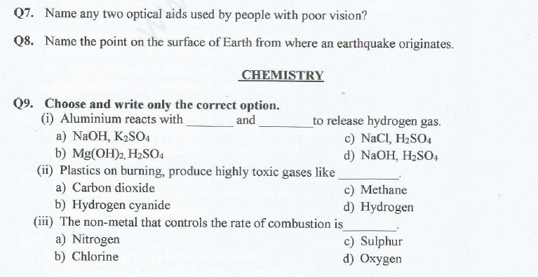Revision Assignment for CBSE Class 8 Science (PDF)