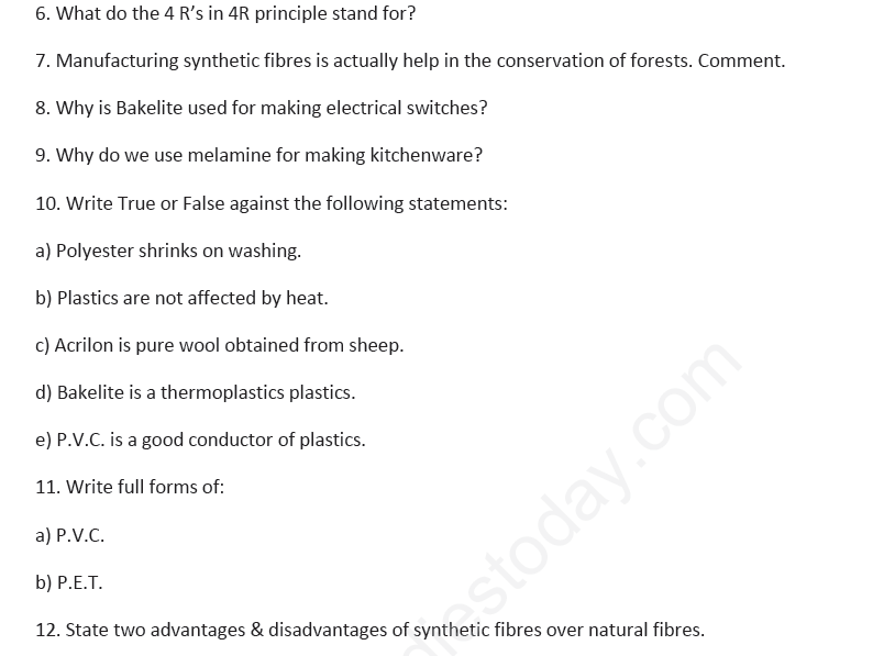 CBSE Class 8 Science - Synthetic Fibres And Plastics (3)