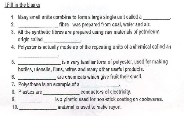 CBSE Class 8 Science - Synthetic Fibres And Plastics (6)