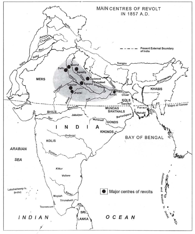 CBSE Class 8 Social Science Revolt of 1857 Notes
