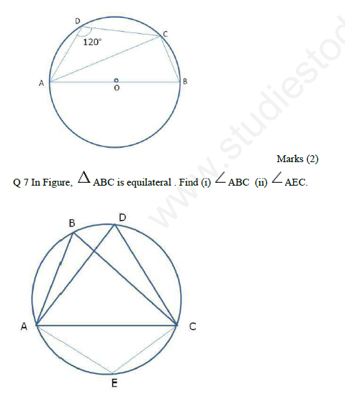 CBSE Class 9 Circles