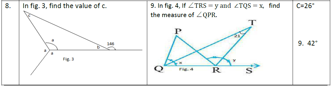 CBSE Class 9 Lines and Angles Assignment 5