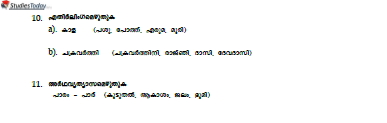 CBSE Class 9 Malayalam Worksheet Set D Solved 2