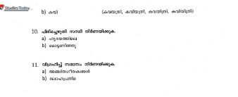 CBSE Class 9 Malayalam Worksheet Set H Solved 2