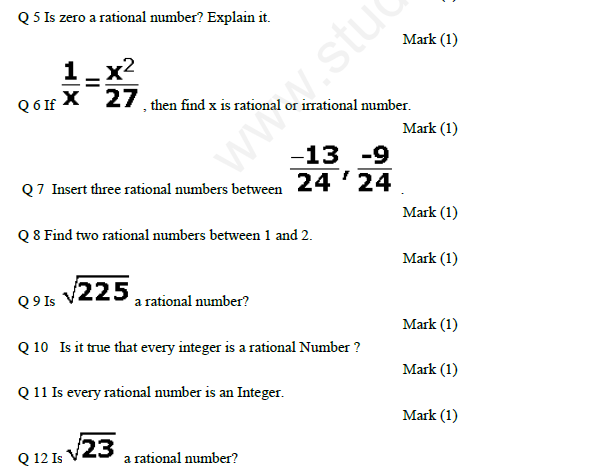 CBSE Class 9 Number Systems