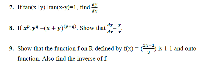 CBSE Class XI Relations and Functions Assignment 6_0