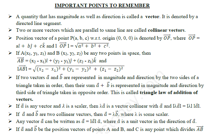 CBSE Class 12 Mathematics Vector Algebra Assignment Set D