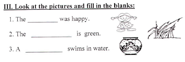 CBSE-Class-1-English-Free-in-the-Forest-Assignment