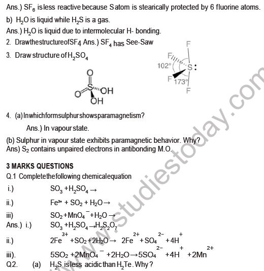 CBSE-Class-12-Chemistry-P-Block-Elements-Board-Exam-Notes