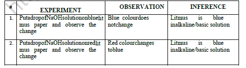 CBSE Class 10 Chemical Study Chemical Properties of HCl Acid And NaoH Worksheet Set A 2