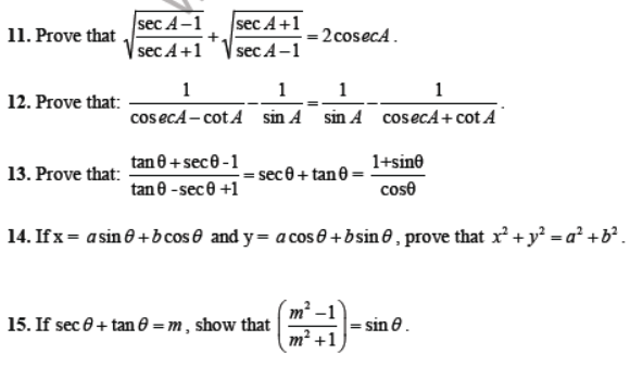 CBSE Class 10 Introduction to Trigonometry Sure Shot Questions Set D