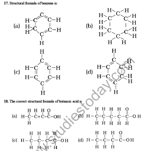 CBSE Class 10 Science Carbon and its compound Sure Shot Questions B