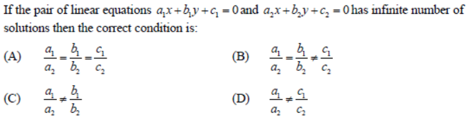 CBSE Class 10 Mathematics HOTs Pair of Linear Equations in Two Variables Set A