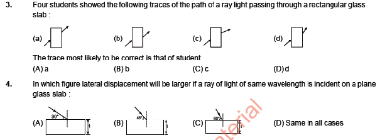 CBSE Class 10 Physics Light Reflection and Refraction MCQs 