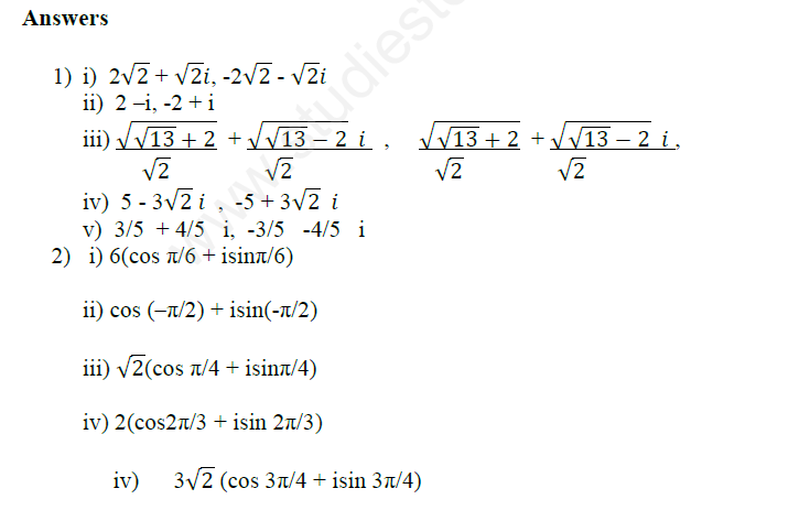 COMPLEX NUMBERS AND QUADRATIC EQUATIONS