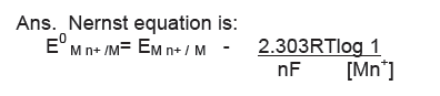 Electrochemistry