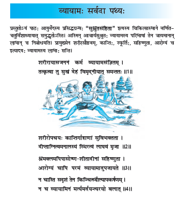 NCERT Class 10 Sanskrit Shemushi Chapter 4 Vyayam Sarvada Pathya