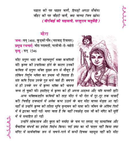 NCERT Class 11 Hindi Aroh Chapter 12 Meera