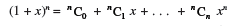 As discussed in the Chapter 9 on Sequences and Series, a sequence a1, a2, ..., an, ... having infinite number of terms is called infinite sequence and its indicated sum, i.e., a1 + a2 + a3 + ... + an + ... is called an infinte series associated with infinite sequence. This series can also be expressed in abbreviated form using the sigma notation, i.e., In this Chapter, we shall study about some special types of series which may be required in different problem situations. A.1.2 Binomial Theorem for any Index In Chapter 8, we discussed the Binomial Theorem in which the index was a positive integer. In this Section, we state a more general form of the theorem in which the index is not necessarily a whole number. It gives us a particular type of infinite series, called Binomial Series. We illustrate few applications, by examples. We know the formula n is non-negative integer. Observe that if we replace index n by negative integer or a fraction, then the combinations C n r do not make any sense. We now state (without proof), the Binomial Theorem, giving an infinite series in which the index is negative or a fraction and not a whole number. Theorem The formula