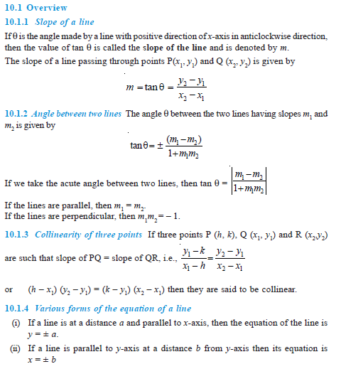 NCERT Class 11 Maths Straight Lines Questions