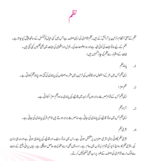 NCERT Class 11 Urdu Dhanak Chapter 14