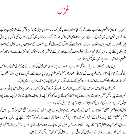 NCERT Class 11 Urdu Dhanak Chapter 1