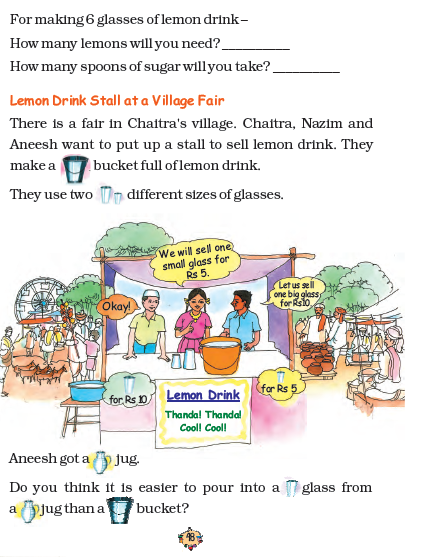 NCERT Class 2 Maths - Jugs and Mugs