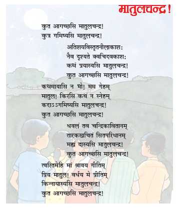 NCERT Class 6 Sanskrit Ruchira Chapter 15 Matulchandr