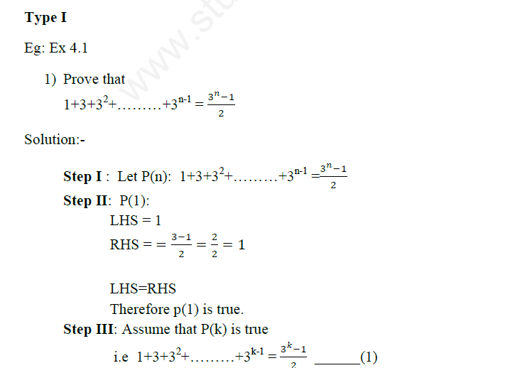 PRINCIPLE OF MATHEMATICAL INDUCTION