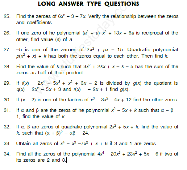 Polynomials Assignment 4