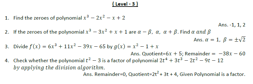 Polynomials Assignment 5