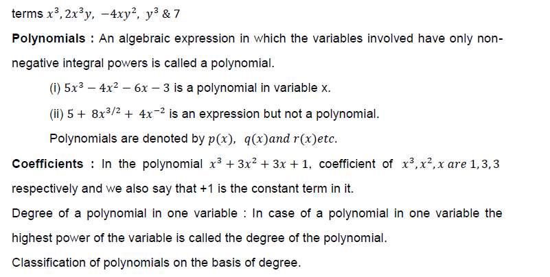 Polynomials