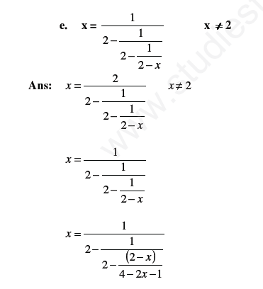 Quadratic Equations Assignment 15