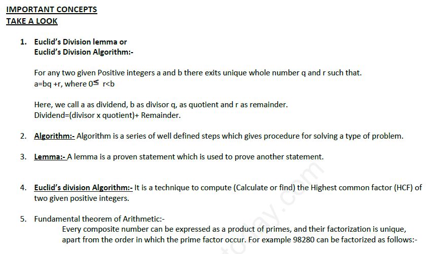 Real Numbers Assignment 7