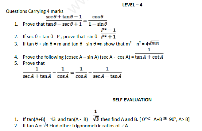 Trigonometry Assignment 21