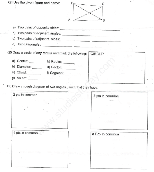revision class vi ch4 basic geomertrical ideas0001