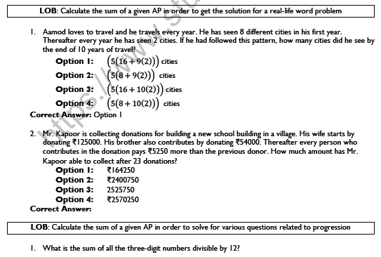 CBSE Class 10 Arithmetic Progression Printable Worksheet Set B 4