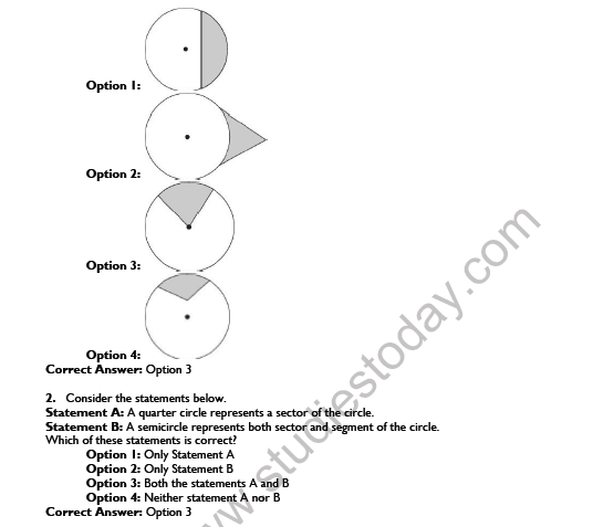 CBSE Class 10 Mathematics Area Related To Circle Worksheet Set D 3