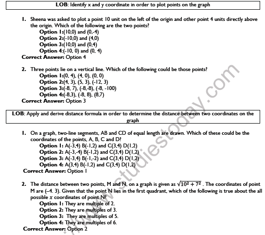 CBSE Class 10 Mathematics Coordinate Geometry Worksheet Set E 1