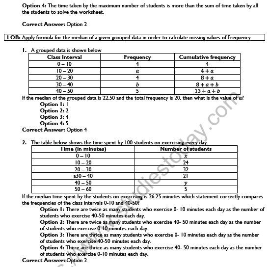 CBSE Class 10 Maths Statistics And Probabilty Worksheet 5