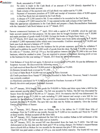 CBSE Class 11 Accountancy Question Paper Set N Solved 4