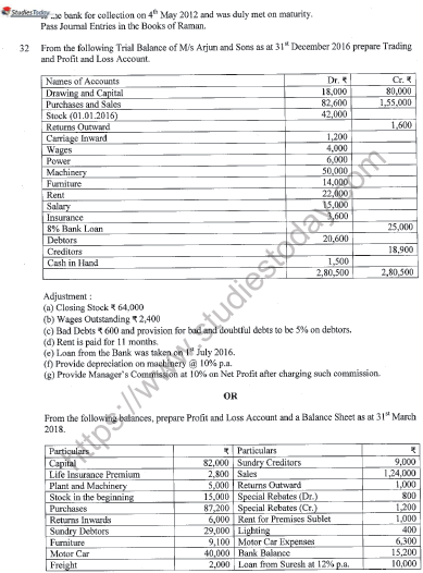 CBSE Class 11 Accountancy Question Paper Set N Solved 5