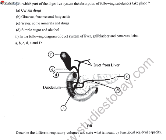 CBSE Class 11 Biology Question Paper Set S Solved 6