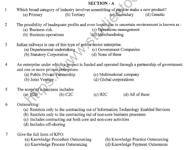 CBSE Class 11 Business Studies Sample Paper Set 8 Solved 1