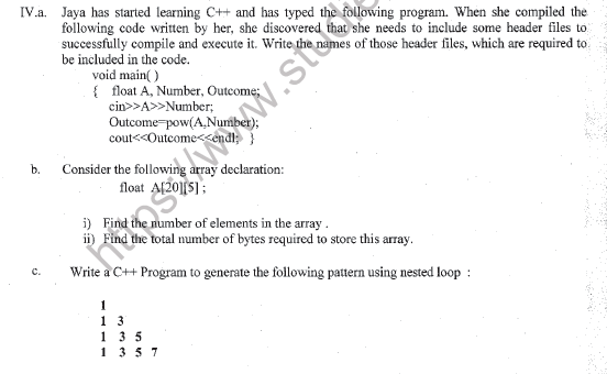 CBSE Class 11 Computer Science Question Paper Set T Solved 4