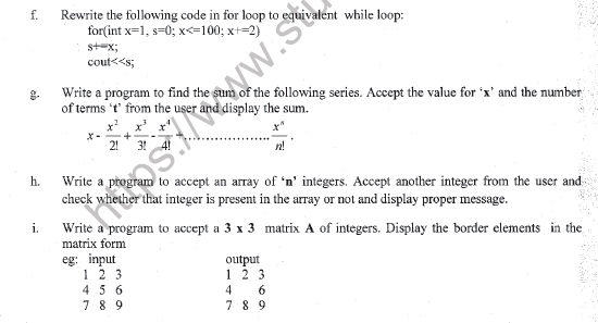 CBSE Class 11 Computer Science Question Paper Set T Solved 6