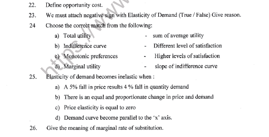 CBSE Class 11 Economics Question Paper Set X Solved 5