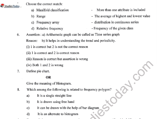 CBSE Class 11 Economics Question Paper Set Y Solved 2